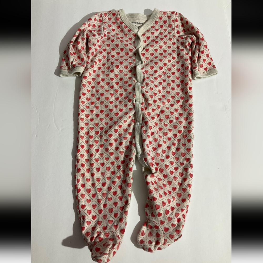 Roller Rabbit Infant Heart Pajamas 6-9M